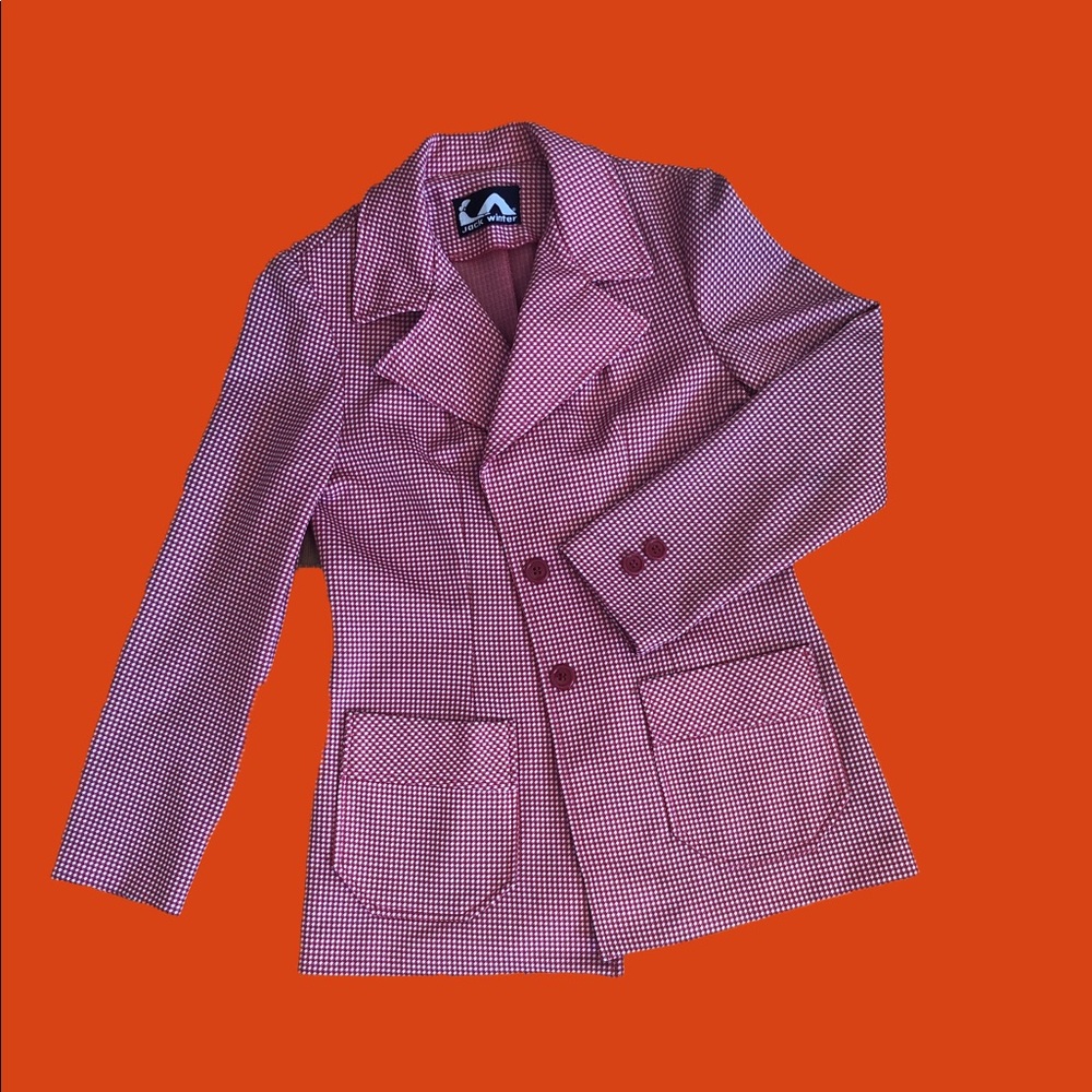 Vintage houndstooth blazer